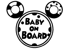Baby On Board Sign Black And White Baby On Board Toodles Tool Head Decal Mickey Mouse Clubhouse Car Window Custom Unbranded Disney Car Decals Mickey Mouse Clubhouse Custom Stickers