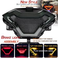 Motorcycle Brake Light Tail Lamp With Led Turn Signals Replacement For Yamaha Yzf R25 Y15zr Mt07 Fz07 Lc150 Walmart Com Walmart Com