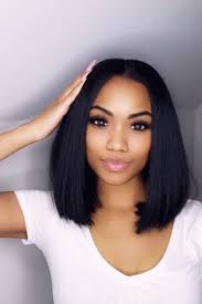 Let the sides and the top remain wavy and a bit messy and sweep the in this black bob hairstyle, the short layers are curled up in such a manner that it creates a fluffy and messy look. 21 Neck Length Weave Hairstyles Hairstyle Camp