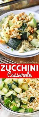 Zucchini Casserole Is A Perfect Vegetarian Main Dish That Features Fresh Garden Zucchini Diced Onion Is Sau Vegetable Dishes Cheesy Side Dish Yummy Casseroles