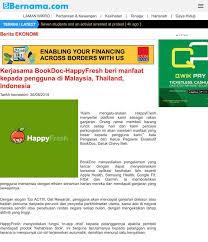 Tempah hotel malaysia terbaik dengan lokasi strategik di penang. Bookdoc S Partnership With Happy Fresh Featured On Asia One Thai Malaysia And Chinese Media Bookdoc
