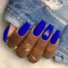 For as long as people have been getting manicures, there have been two primary shapes: Coffin Dark Blue And White Acrylic Nails Novocom Top