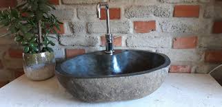 waschbecken lavastein fluss stein bad kuche waschtisch wohnung garten terrasse waschbecken aufsatzwaschbecken waschtisch
