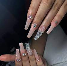 Summer Nail Inspo Follow Nbsp Nbsp Raddbitches Nbsp Nbsp For More Diamond Nail Designs Bling Acrylic Nails Long Acrylic Nails Coffin