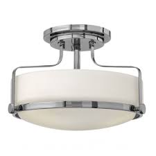 Where flush ceiling lights work best. Small Semi Flush Ceiling Light Polished Chrome Lighting And Lights