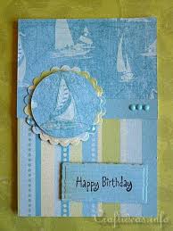Easy to customize and 100% free. Paper And Card Crafts Maritime Birthday Card For Men