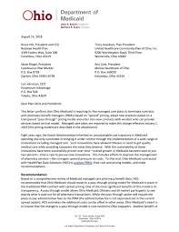 Cnc) announced today its ohio subsidiary, buckeye health plan, has been awarded a medicaid contract by the ohio department of medicaid to continue serving members with quality healthcare, coordinated services, and benefits. Ohio Medicaid Letter To Managed Care Plans By The Columbus Dispatch Issuu