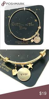 Francesca S Gold Virgo Bracelet A Brand New 20k Gold Plated Bracelet With Virgo Charms Francesca S Collections Jewelry Bra Gold Gold Plated Bracelets Bracelets