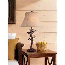 Cawthorne Birds In Tree Table Lamp 5x940 Lamps Plus Rustic Table Lamps Table Lamp Cottage Table