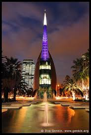The Swan Bell Tower At Night Perth Wa Australia Perth Australia Western Australia Travel Perth Western Australia