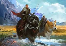 Dogs Cavaliers Character Design Art Fantasy Paintings
