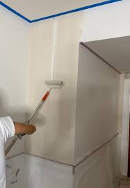 Faux painting glaze requires using a small roller, applying a base coat of paint, painting on the glaze and then brushing the glaze around to remove the. How To Paint A Strie Wall Faux Finish Artzy Fartzy Creations