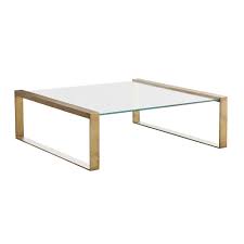Contact for a free quote. Modern Glass Top Coffee Table Clear Glass Coffee Table In Antique Brass