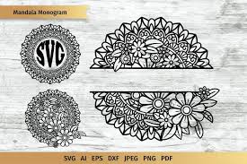 Download Floral Mandala Svg Mandala Monogram Frame Mandala Cut File Sunflower Mandala Svg Simple Mandala Svg Floral Mandala Png Transparent Dxf Eps Art Collectibles Drawing Illustration Kromasol Com