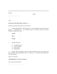 Borang lantikan pegawai aset n lain2. Contoh Surat Mesyuarat Cute766