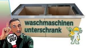 Dabei setzt sich der einbauschrank aus mehreren einzelnen schrankelementen zusammen, die alle im gleichen. Profi Waschmaschinenunterschrank Aus Stahl Waschturm Mit Schubladen Youtube