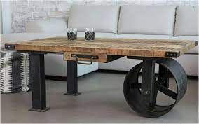 Vintage industrial steel wheeled mooring cart, coffee table, shelf. 121x61x48 Cm Wheel Vintage Industrial Coffee Table Id 13335265933