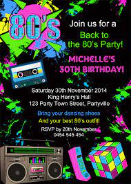 Customize with your wording to take your eighties party to the max! Pin On 80s Party Invites