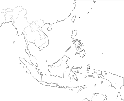 Peta asia tenggara hitam putih. 20 Inspirasi Sketsa Gambar Peta Asean Tea And Lead