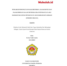 Pengantar dalam penulisan karya ilmiah (artikel jurnal, laporan tugas akhir, skripsi, tesis, dan disertasi), Contoh Judul Skripsi Fakultas Ekonomi Akuntansi Contoh Surat