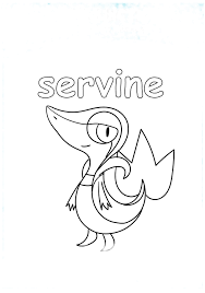 This 'cinderace pokemon coloring pages by stackytacky' is for individual and noncommercial use only, the copyright belongs to their respective creatures or owners. Servine Pokemon Coloring Page Free Printable Coloring Pages For Kids