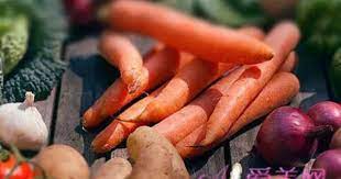 素食健康 5色蔬菜营养高合理食用更健康 vegetables food carrots