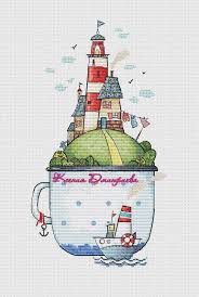 Lighthouse Cross Stitch Pattern Pdf Instant Download Summer Cross Stitch Sea Cross Stitch Boat Cross Cross Stitch Sea Bright Cross Stitch Cross Stitch Fonts