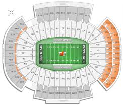 Penn State Football Seating Chart Rows Best Picture Of