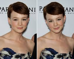 Carey mulligan short haircut : Carey Mulligan S Short Hair Cut Around The Ears And Ella Thomas With Her Hair Cropped Around Her Shoulders