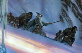 The Fellowship Of The Ring Descent From Caradhras Middle Earth Art Tolkien Illustration Lotr Art
