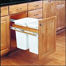 Shelf liners are available in a variety of styles to keep items from sliding around and to make cleaning quick and easy. Amazon Com Rev A Shelf 4wctm 18dm2 Double Top Mount 1 75 Face Frame Wood Waste Containers Home Kitchen
