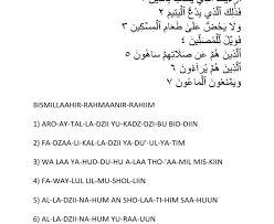 Fa inna ma al usri yusraa. Surah Al Maun Rumi Malayhanab