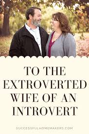 A reserved or shy person who enjoys spending time alone. To The Wife Of An Introvert