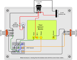 Your Stompbox Circuits Will Mostly Use A Very Simple Power Scheme A Battery Or Ac Dc Adaptor That Provide Diy Guitar Pedal Guitar Pedals Electronic Schematics