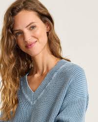 Salt & Sea Wash V-Neck Sweater