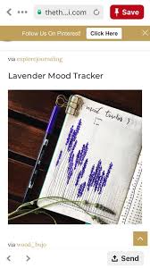 Lavender Mood Tracker Bullet Journal Mood Bullet Journal Themes Mood Tracker
