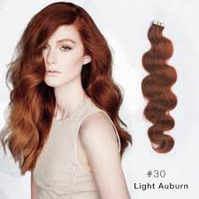 Body Wave Tape In Extension Remy Human Hair 30 Light Arburn 20 Pcs Seamless Tape Extensi Quality Human Hair Extensions Tape In Hair Extensions Remy Human Hair