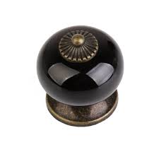 Poignee Bouton De Porte Rond Retro Pour Tiroir Placard Noir Amazon Fr Bouton De Porte Placard Noir Porte Ronde