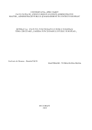 Intra in cea mai mare librarie online specializata in carti si reviste de drept, economie, business si fiscalitate. Doc Cariera FuncÅ£ionarului Public European Diana Bacescu Andu Academia Edu