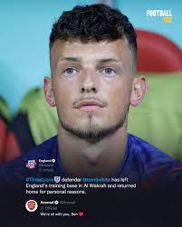 Ben White will play no further part in the World Cup