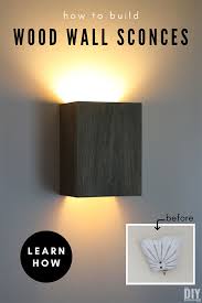 Farmhouse wall decor, mason jar wall sconce, rustic wall decor, lighted sconce, single wall sconce, sconce with flowers, mason jar decor. How To Build Wall Light Fixtures Diy Wood Wall Sconces