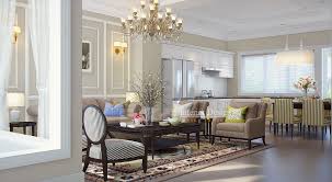 decor lounge and kitchen area open plan