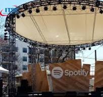 25ft Graphical Event Portable Circular Stage Roof Cover