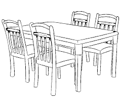 `hoe kan het dat dit tafelblad op jouw voet gevallen bron: In Huis Kleurplaten Eetkamer Tafel