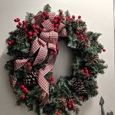 Lighted Christmas Wreath Outdoor Wreath For Front Door Etsy Christmas Wreaths Large Christmas Wreath Christmas Wreaths With Lights