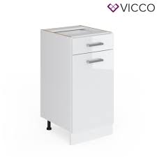 Denn wir sind der meinung, dass zu den wichtigsten modulen in deiner küche die küchenunterschränke gehören. Vicco Schubunterschrank 40 Cm Ohne Arbeitsplatte Real De