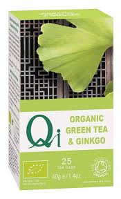 Ginkgo biloba, commonly known as ginkgo or gingko (both pronounced /ˈɡɪŋkoʊ/), also known as the maidenhair tree, is the only living species in the division ginkgophyta, all others being extinct. Organic Green Tea With Ginkgo Biloba In 25bags From Qi Teas