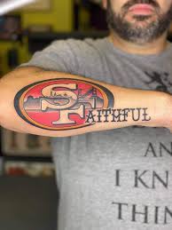 Tattoo shop offers 49ers tattoos for $49. Elliott Anderson On Twitter So This Just Happened 49ers Fttb