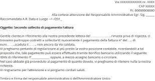 È sufficiente portare nei costi tale crediti oppure era necessario l'intervento di una società di recupero costi. Modello Sollecito Pagamento Fatture Guida Pmi It
