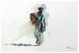 People Pessoas Eudes Correia Figure Painting Watercolor Illustration Painting